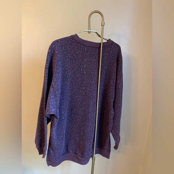 American eagle sweatshirt ahh mazingly soft jegging fit oversized xsmall leopard - Picture 6 of 6